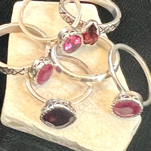 Stackable rings genuine gemstones - Picture 6 of 16